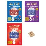 Newton Yayınları 6. Sınıf ALL STAR Matematik Fen ve Türkçe Soru Bankası 3lü Set+ Telefon Standı