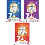 Newton Yayınları 7. Sınıf Matematik+Fen+Türkçe Adım Adım Zirveye Soru Bankası 3 Kitap (Ciltli)
