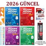 Newton Yayınları 8. Sınıf Adım Adım Defter Tadında Tüm Dersler Soru Bankası Seti 4 Kitap+Tikky 0.7 mm Kalem Seti