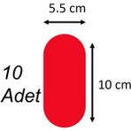 Newvario Plaka Yapıştırma Bandı 10 Adet 5.5 cm X 10 cm