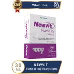 Newvit Vitamin D3 1000 Iu Sprey / Damla - Aromasız