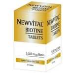 Newvital Biotin 5000 mcg İçeren 60 Tablet