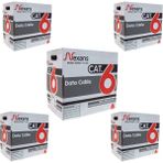 Nexans Cat 6 Utp 23AWG Halogen Free Kablo 305 M 5 Kutu - Gri