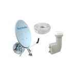 Next 80 cm Star Ofset Çanak Anten Full Set-ikili Lnb- 25 mt Anten Kablosu 150021
