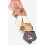 Next Baby % 100 Pamuklu Animal 5’li Mama Önlüğü - Standart