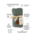Next Baby LITTLE DEDI Organic Cotton Knitted Baby Blanket Green