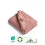 Next Baby LITTLE DEDI Organic Cotton Knitted Baby Blanket Pink - 80x100