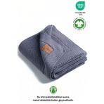 Next Baby LITTLE DEDI Organic Cotton Knitted Blue Baby Blanket