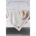 Next Baby Lıttle Dedı shell Örgü Çocuk Bebek Battaniyesi, Çift Taraflı Örtü 80X100 cm - Taş - Bej - Tek Ebat