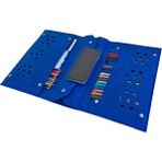 Next Craft Kalemlik Çanta Tablet Boya Kalem Defter Düzenleyici Çanta 4 Gözlü Çok Amaçlı - Mavi