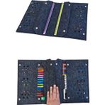 Next Craft Kalemlik Çantası Tablet Boya Kalem Defter Düzenleyici Çanta 4 Gözlü Antrasit Renk
