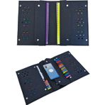 Next Craft Kalemlik Çantası Tablet Boya Kalem Defter Düzenleyici Çanta 4 Gözlü Siyah Renk