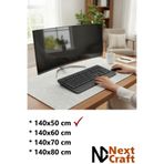 Next Craft Mouse Pad Masa Koruyucu Büyük Keçe Oyuncu Matı 3mm Açık Gri Renk 140x50 cm