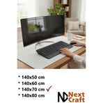 Next Craft Mouse Pad Masa Koruyucu Büyük Keçe Oyuncu Matı 3mm Açık Gri Renk - 140X70 CM