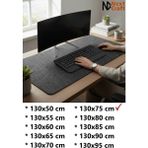 Next Craft Mouse Pad Masa Koruyucu Büyük Keçe Oyuncu Matı 3mm Antrasit Renk - 130X75 CM