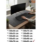 Next Craft Mouse Pad Masa Koruyucu Büyük Keçe Oyuncu Matı 3mm Antrasit Renk - 130X95 CM