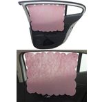 Next Craft Oto Güneşlik Perdesi Yan Cam Araç Arka Koltuk Emzirme Örtüsü Açık Pembe Keçe Vantuz Tutucaklı 1 Adet