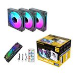 Next Gaming NG-A120B 3'lü Set 120mm ARGB PWM Kasa Fanı ve Kumandalı Kontrolcü Siyah