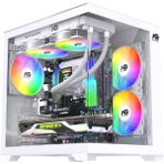Next Gaming Orion Cube 5x Tuştan Değişen RGB Fanlı M-Atx Boş Bilgisayar Kasası Beyaz USB 3.0 Girişi ile - Yok