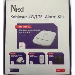 Next Ms-Wes-02 Kablosuz 4G/Lte Alarm Kiti (Alarm Paneli+Kontak Sensörü+Hareket Sensörü+2 Adet Uzaktan Kumanda)