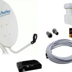 NEXT NEXTSTAR 70cm Çanak Anten Set+ Çifli Lnb , 25 M Kablo + Hd Uydu Cihazı