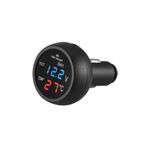 Next Oto Oto Çakmaklık Usb Şarj Soketi Voltmetre Termometre 12/24V Mavi