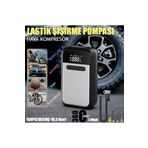 nextbuy Şarjlı Araba Hava Kompresörü 150PSI Dijital Basınç Göstergeli Led Panel Lastik-Yatak Şişirme Pompası