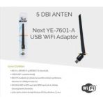 Nextye-7601A Usb Wifi Anten