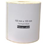 Nexup Label - 100x100 mm Termal Etiket, Barkod/Adres/Kargo Termal Etiketleri, Zebra ve Diğer Yazıcılarla Uyumlu