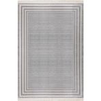 Nexus Halı Baft 52319A Gri Yumuşak Dokulu Sık Dokuma Üst Kalite Modern İpek Bambu Halı 300 x 400 GRİ