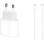 Nexvion 20W Apple Iphone 15 - 16 - Pro - Pro Max Type-C To Type-C Hızlı Şarj Aleti Seti Kablo ve Adaptör - Beyaz