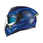 NEXX SX.100R SKIDDER MAT MAVİ-NEON SARI KASK