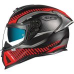 Nexx SX.100R Skidder Mat Siyah - Kırmızı Kask - 2XL