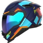 Nexx X.wst 3 Fluence Kros Motosiklet Kaskı - Mavi - Kırmızı