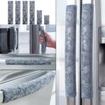 NEYARO Buzdolabı Kapı Kolu Kılıfı, 10'lu Set Yıkanabilir (Minimalist Gri, 6 Adet)