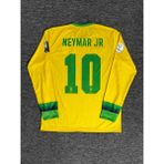 Neymar Jr 10 Brezilya 2010 Sarı Uzun Kol Nostalji Forması