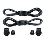 NEYSTORE 3 ÇİFT- Siyah, Yuvarlak Yapılı, Akıllı, Kilitle, Tak-Bırak Bağcık, Elastik Bot, Spor Ayakkabı Bağcığı, 100 Cm,