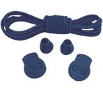 NEYSTORE Yuvarlak, 100 cm Elastik Akıllı, Kilitle, Tak-Bırak Bağcık, Yeni Nesil, Bağlamaya Gerek Olmayan Bot, Spor, Klasik Ayakkabı Bağcığı (1Çift, Koyu Lacivert)