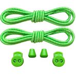 NEYSTORE Yuvarlak, Akıllı, Kilitle, Tak-Bırak Bağcık, Yeni Nesil, Bağlamaya Gerek Olmayan Bot, Spor, Klasik Ayakkabı Bağcığı,Elastik 100 cm,1 Çift (Fıstık Yeşili)