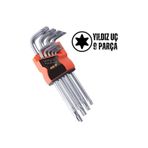 NEZADE STORE Yıldız Torx Combination 9 Parça Alyan Seti