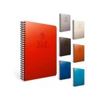 Nezih 17x24 cm Gıpta Vip 140 Yaprak Çizgili Deri Kapak Spiralli Defter