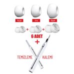 Nezih Case AirPods Pro 3 Uyumlu Silikon Yedek Kulaklık Ucu + Airpods Temizleme Kalemi