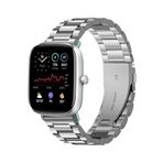 Nezih Case Amazfit GTS / GTS 2 / GTS 2 Mini / GTS 2e / GTS 3 / GTS 4 Mini / GTS 4 Uyumlu Baklalı Metal Kordon