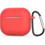 Nezih Case Apple Airpods 3. Nesil Uyumlu Protective Anti-Knock Tek Parça Silikon Kılıf - Kırmızı