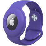 Nezih Case Apple Airtag Uyumlu Kordon Silikon Koruyucu Lila