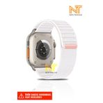 Nezih Case Apple Watch 4/5/6/7/8/9/10/se/ultra/ultra2 44mm/45mm/46mm/49mm Uyumlu Hasır Cırt Dokuma Kordon