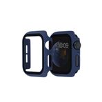 Nezih Case Apple Watch Seri 2 3 4 5 6 Se 44mm Kasa Ve Ekran Koruyucu 360 Tam Koruma Gard Lacivert