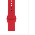 Nezih Case Apple Watch Seri 7 41MM Uyumlu Klasik Silikon Kordon Kırmızı