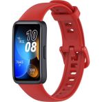 Nezih Case Huawei Band 8 / 9 / 10 Uyumlu A+ Kalite Yumuşak Jel Silikon Kordon - Kırmızı