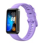 Nezih Case Huawei Band 8 / 9 / 10 Uyumlu A+ Kalite Yumuşak Jel Silikon Kordon - Lila